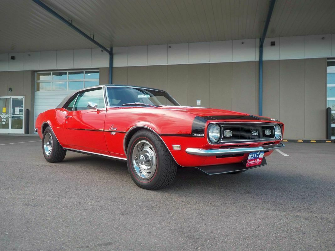 1968 Orange Chevrolet Camaro --