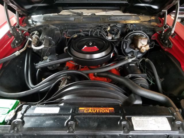 1972 Matador Red Black Vinyl Top Chevrolet El Camino El Camino