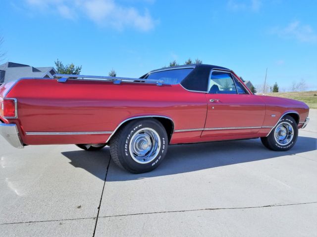 1972 Matador Red Black Vinyl Top Chevrolet El Camino El Camino