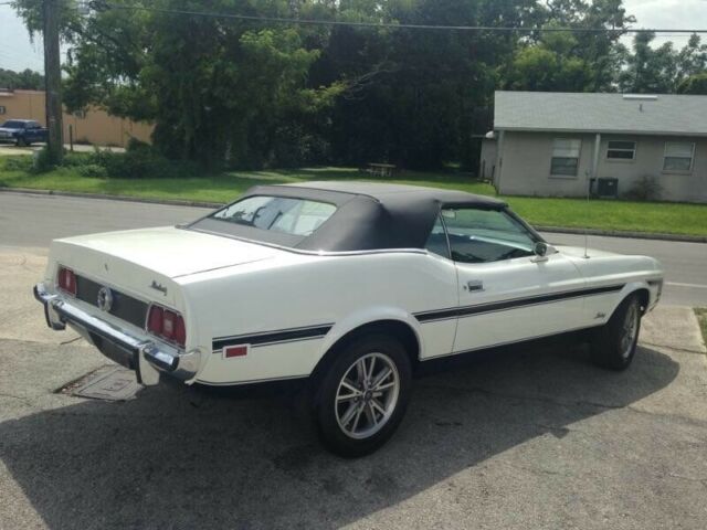 1973 White Ford Mustang Convertible