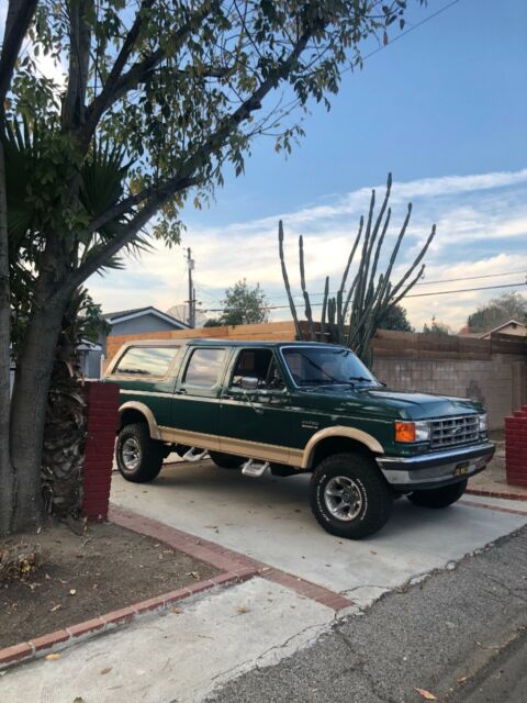 1990 Green Ford Bronco SUV