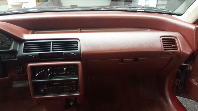 1989 Burgundy Honda Civic Sedan