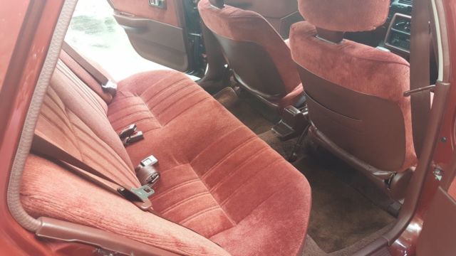 1989 Burgundy Honda Civic Sedan