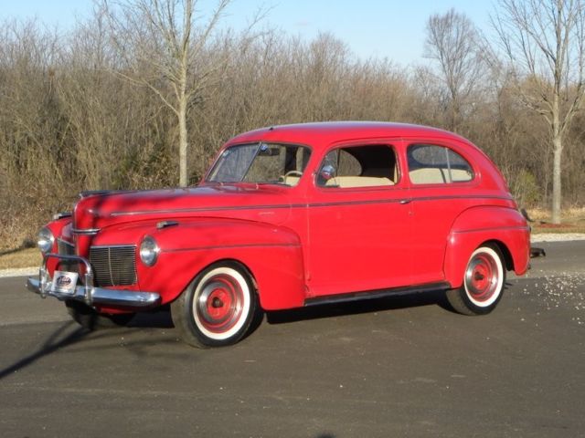 1941 Red Mercury Series 19A Sedan