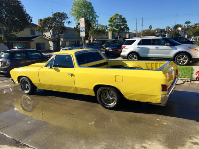 1967 Yellow Chevrolet El Camino Standard Cab Pickup