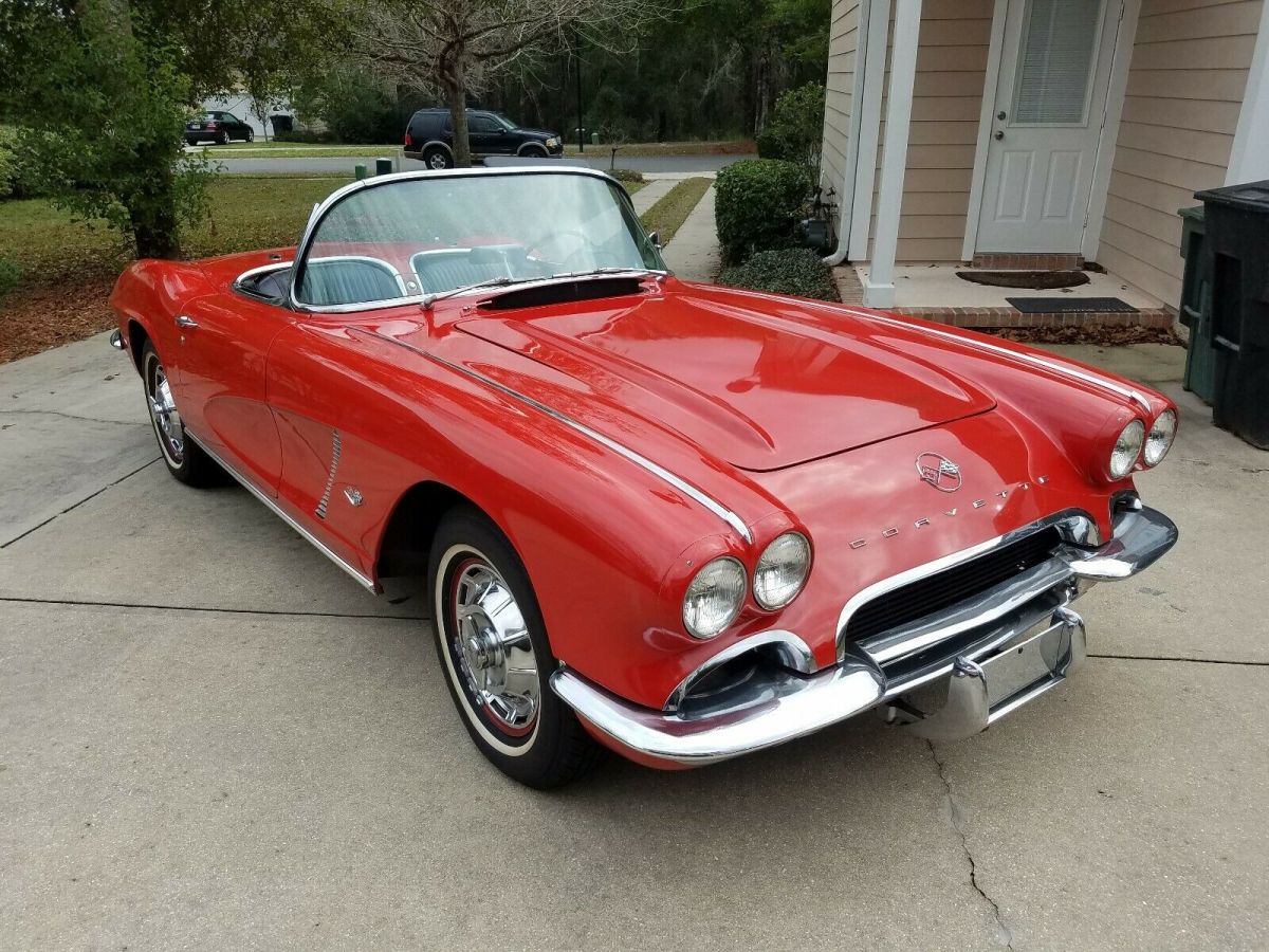 1962 Red Chevrolet Corvette Convertible