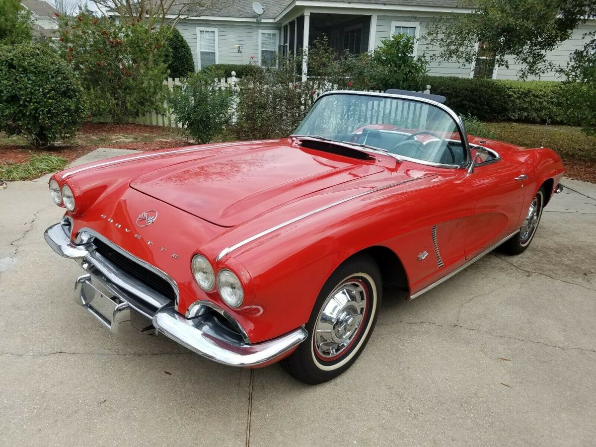 1962 Red Chevrolet Corvette Convertible