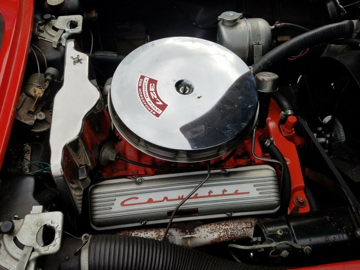 1962 Red Chevrolet Corvette Convertible