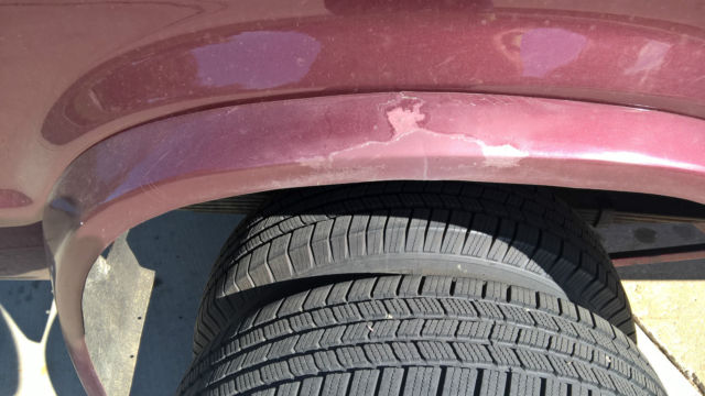 1991 Burgundy Ford E-Series Van extended cargo