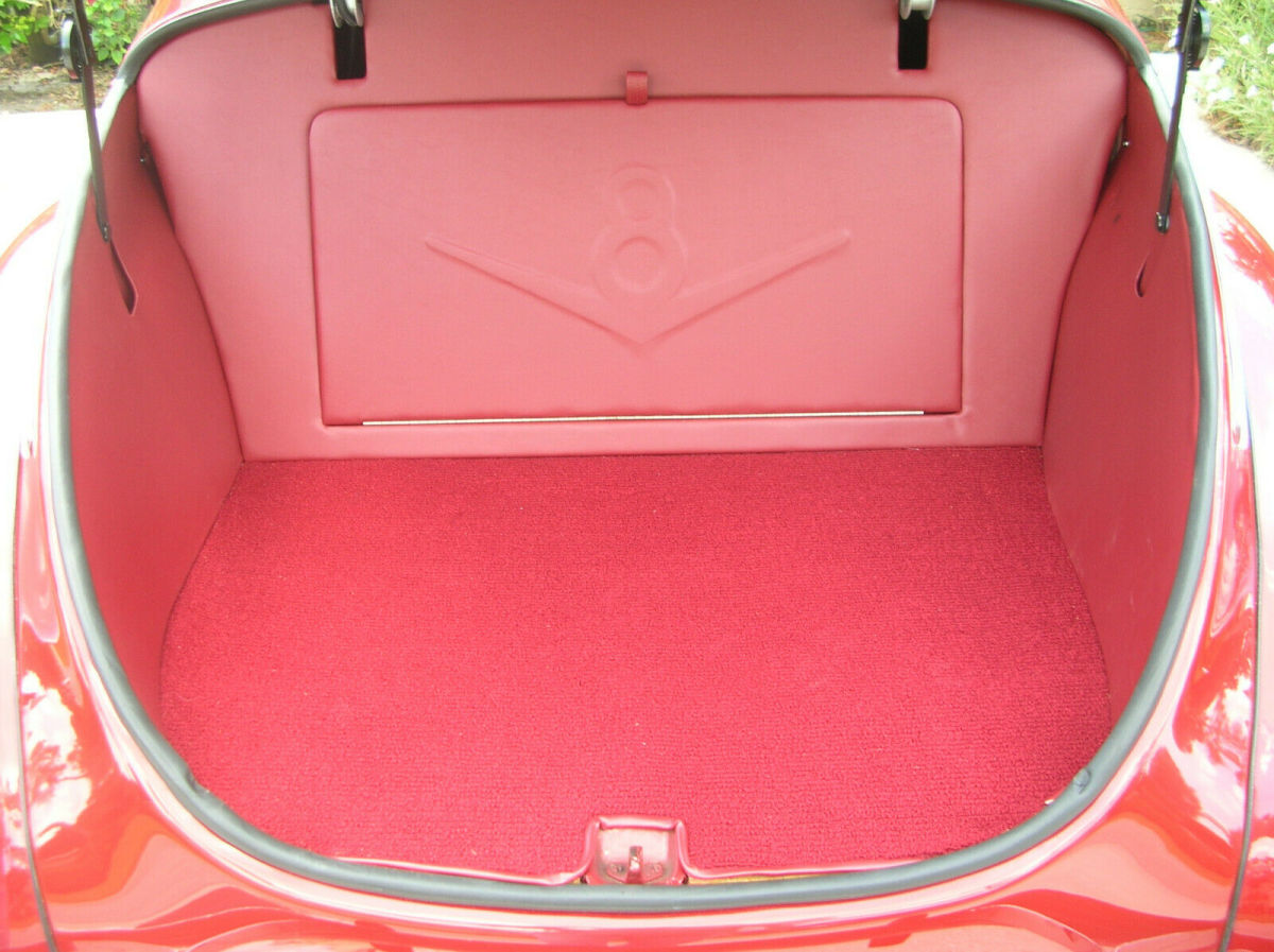 1940 Red Ford Deluxe Coupe