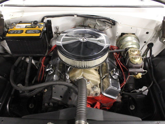 1955 White Chevrolet Bel Air/150/210 Sedan