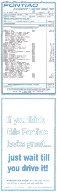 1967 Red Pontiac Firebird Coupe