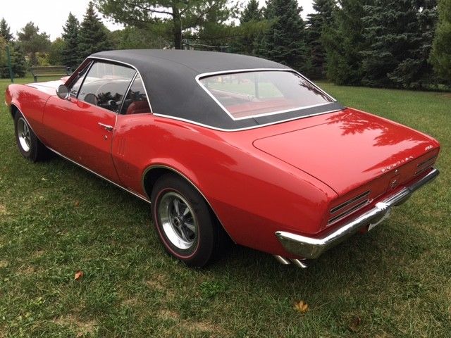 1967 Red Pontiac Firebird Coupe