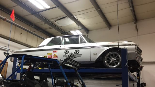 1962 White Ford Galaxie Coupe