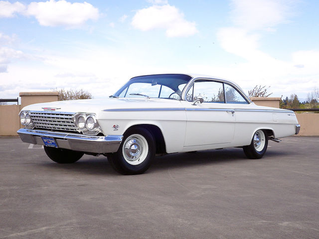 1962 White Chevrolet Belair 2 door Hardtop