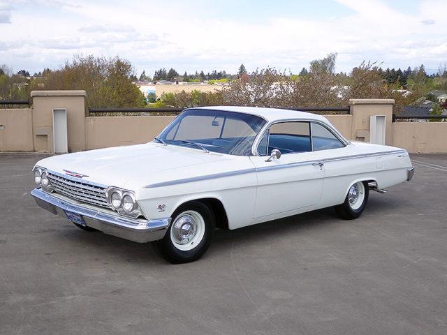 1962 White Chevrolet Belair 2 door Hardtop