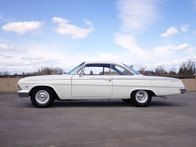 1962 White Chevrolet Belair 2 door Hardtop
