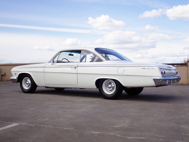 1962 White Chevrolet Belair 2 door Hardtop