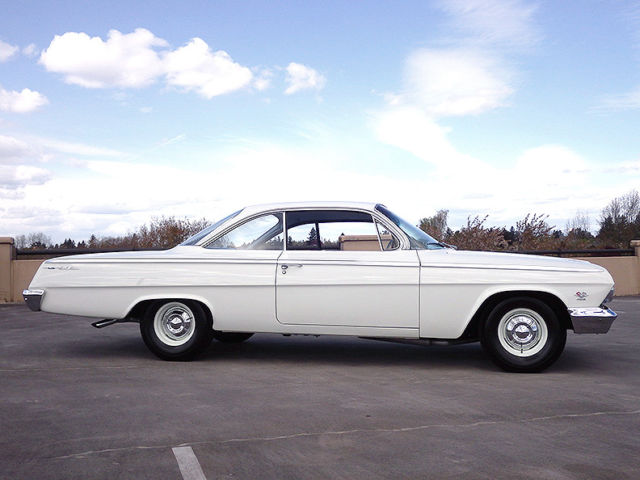 1962 White Chevrolet Belair 2 door Hardtop