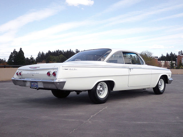 1962 White Chevrolet Belair 2 door Hardtop