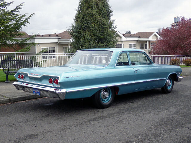 1963 Azure Aqua Chevrolet Impala Sedan