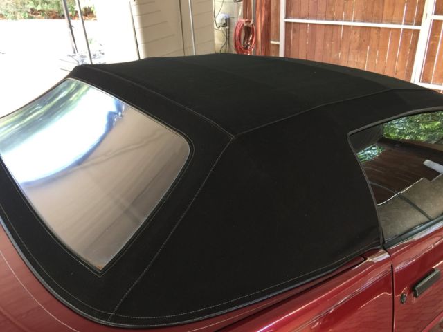 1990 Burgundy Chevrolet Camaro Convertible