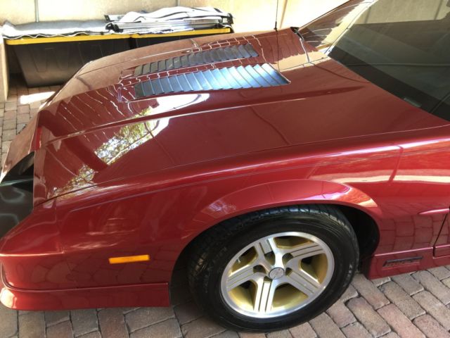 1990 Burgundy Chevrolet Camaro Convertible