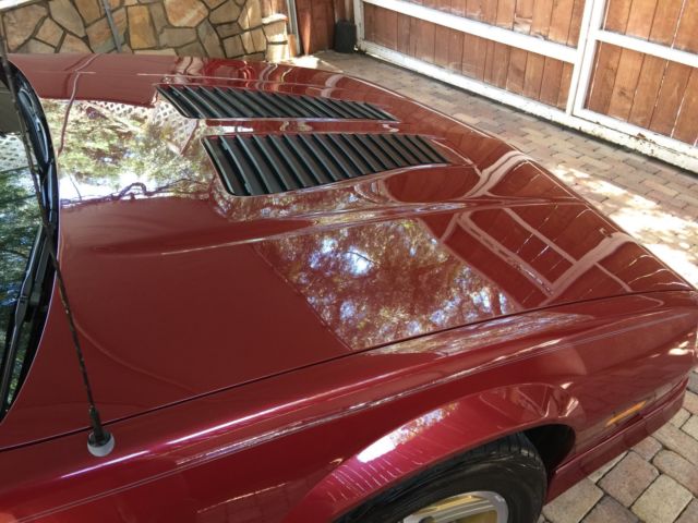 1990 Burgundy Chevrolet Camaro Convertible