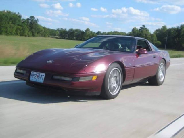 1993 ruby red Chevrolet Corvette Coupe