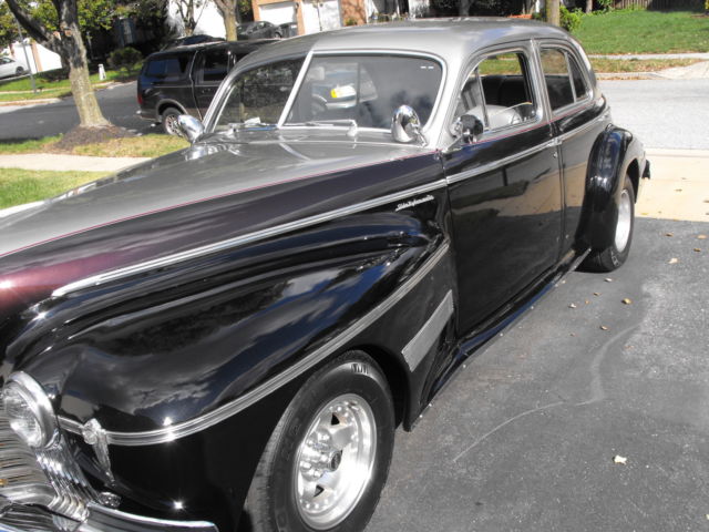 1941 silver, blk cherry, blk Oldsmobile Ninety-Eight Sedan