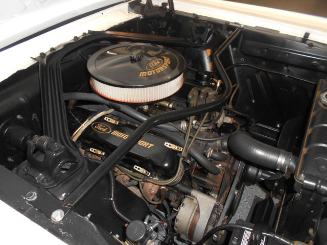 1965 White Ford Mustang Convertible