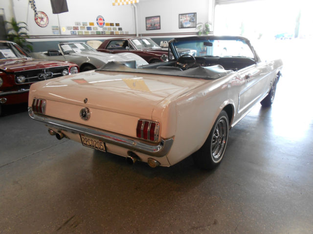 1965 White Ford Mustang Convertible