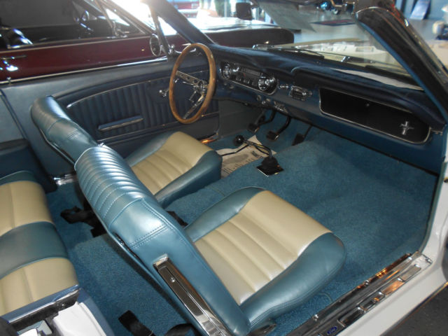 1965 White Ford Mustang Convertible