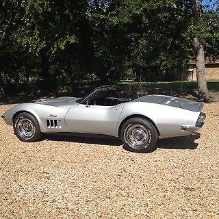1969 Silver Chevrolet Corvette Convertible