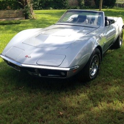 1969 Silver Chevrolet Corvette Convertible
