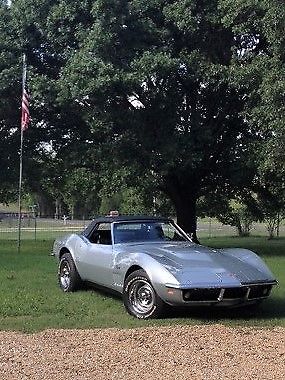 1969 Silver Chevrolet Corvette Convertible