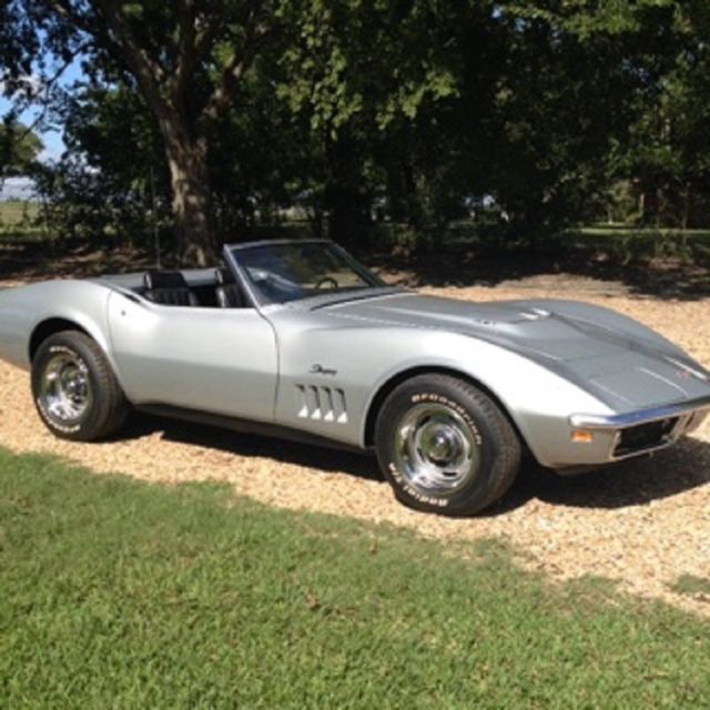 1969 Silver Chevrolet Corvette Convertible