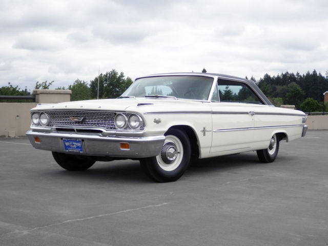 1963 White Ford Galaxie 2 door Hardtop