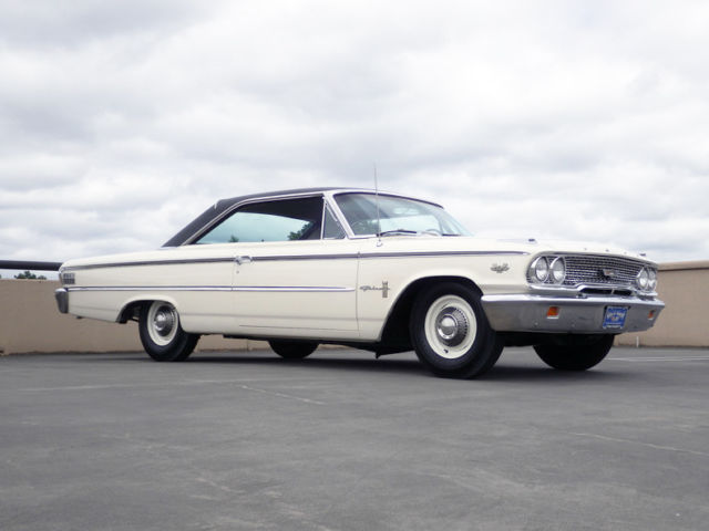 1963 White Ford Galaxie 2 door Hardtop