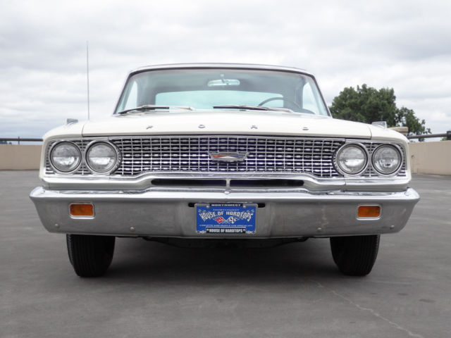 1963 White Ford Galaxie 2 door Hardtop