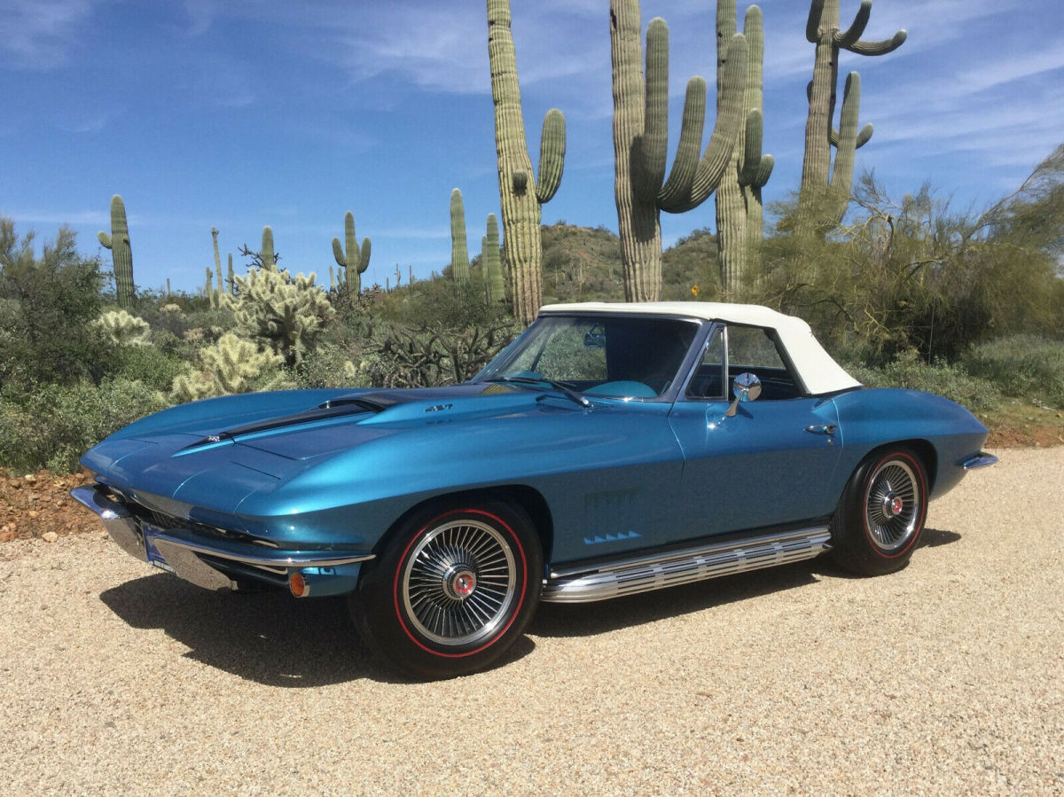 1967 Marina Blue Chevrolet Corvette Convertible