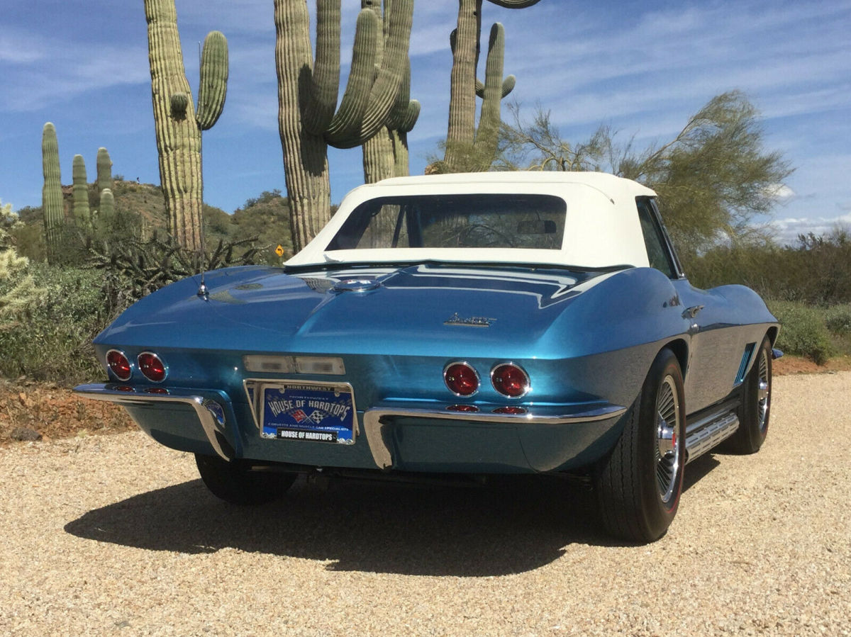 1967 Marina Blue Chevrolet Corvette Convertible