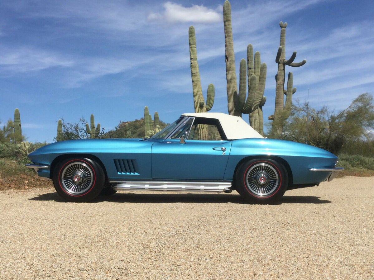 1967 Marina Blue Chevrolet Corvette Convertible