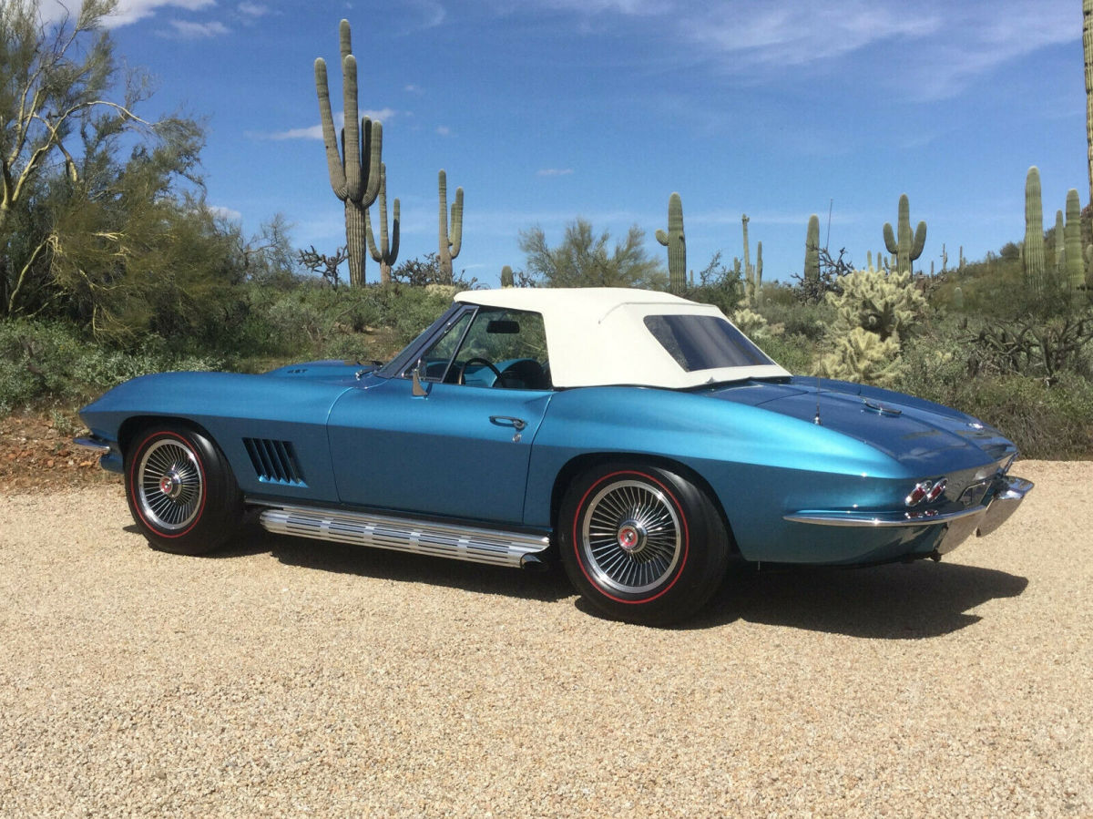 1967 Marina Blue Chevrolet Corvette Convertible