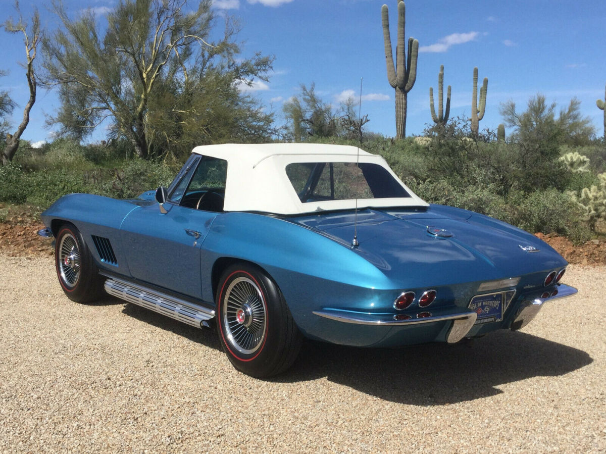 1967 Marina Blue Chevrolet Corvette Convertible