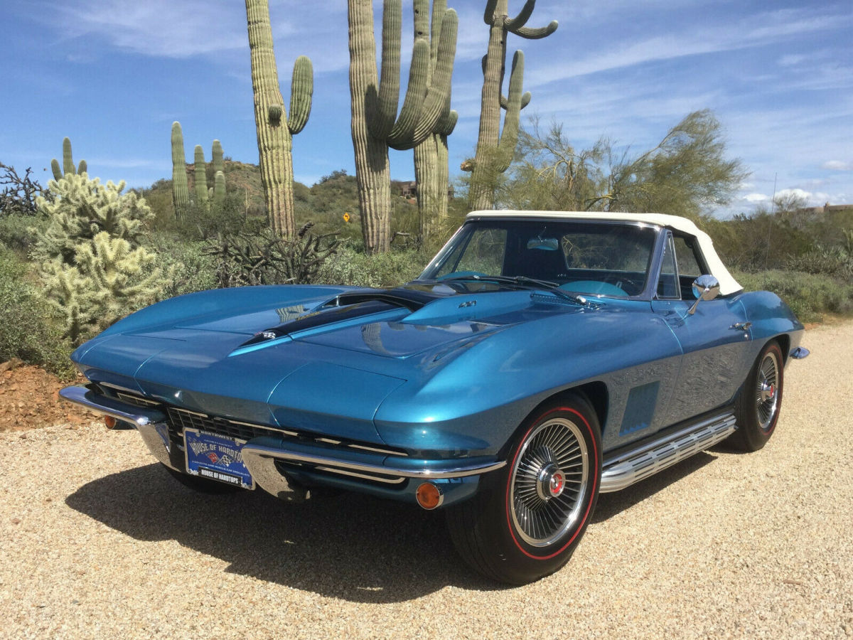 1967 Marina Blue Chevrolet Corvette Convertible