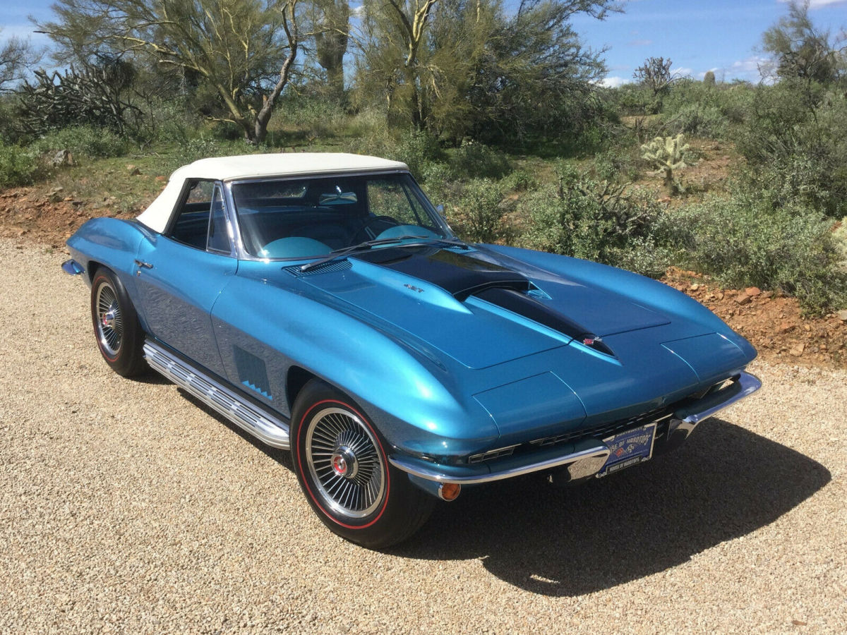 1967 Marina Blue Chevrolet Corvette Convertible