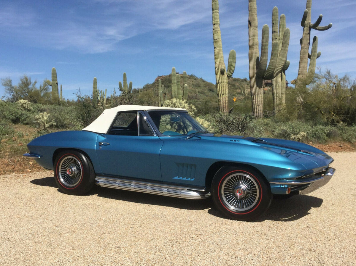 1967 Marina Blue Chevrolet Corvette Convertible