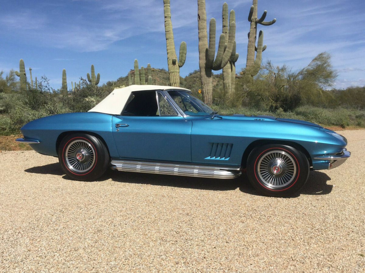 1967 Marina Blue Chevrolet Corvette Convertible