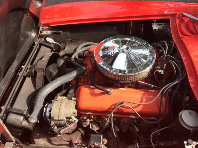 1966 Red Chevrolet Corvette Convertible
